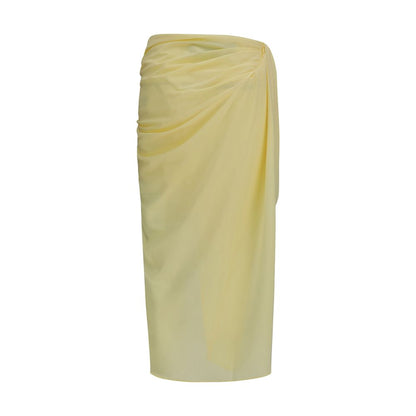 Jacquemus Bicolor Polyester Midi Skirt
