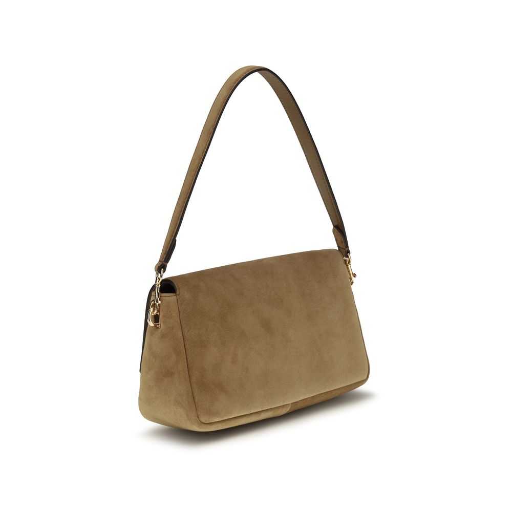 Mini Shoulder Bag by Tory Burch for women in suede leather beige features a enviable silhouette, showcasing a secure zipper & magnetic, ample , and enviable shoulder-strap for a enviable finish.