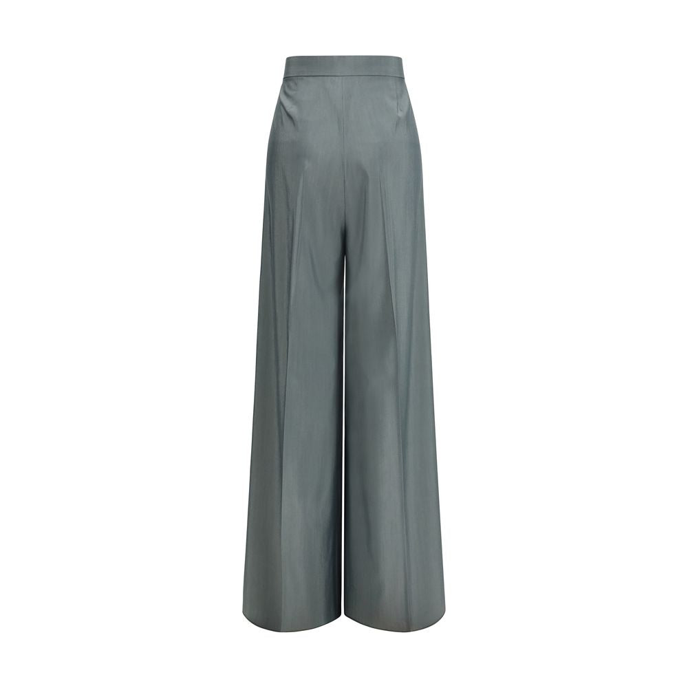 Casual Pants by Max Mara for women in virgin wool & silk bicolour features a refined silhouette with a refined regular-fit, defined by a and a refined long for a refined finish.