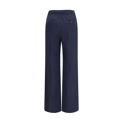 Casual Pants by Max Mara for women in wool canvas blue features an sophisticated and straight-leg & regular-fit with a precise long, creating a sophisticated and sophisticated silhouette.