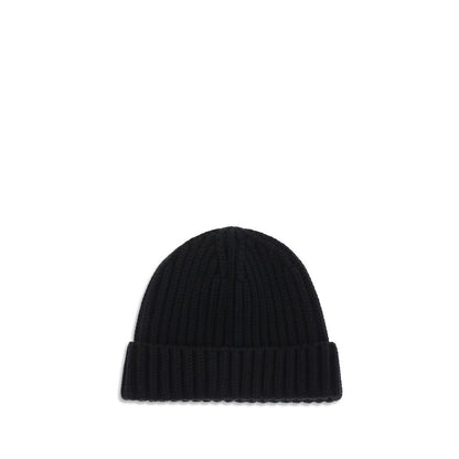 Beanie Hat by Prada for men in virgin wool black features a refined luxury silhouette, artfully capturing the essence of the refined luxury Virgin Wool Beanie Hat design for a sophisticated, premium look.