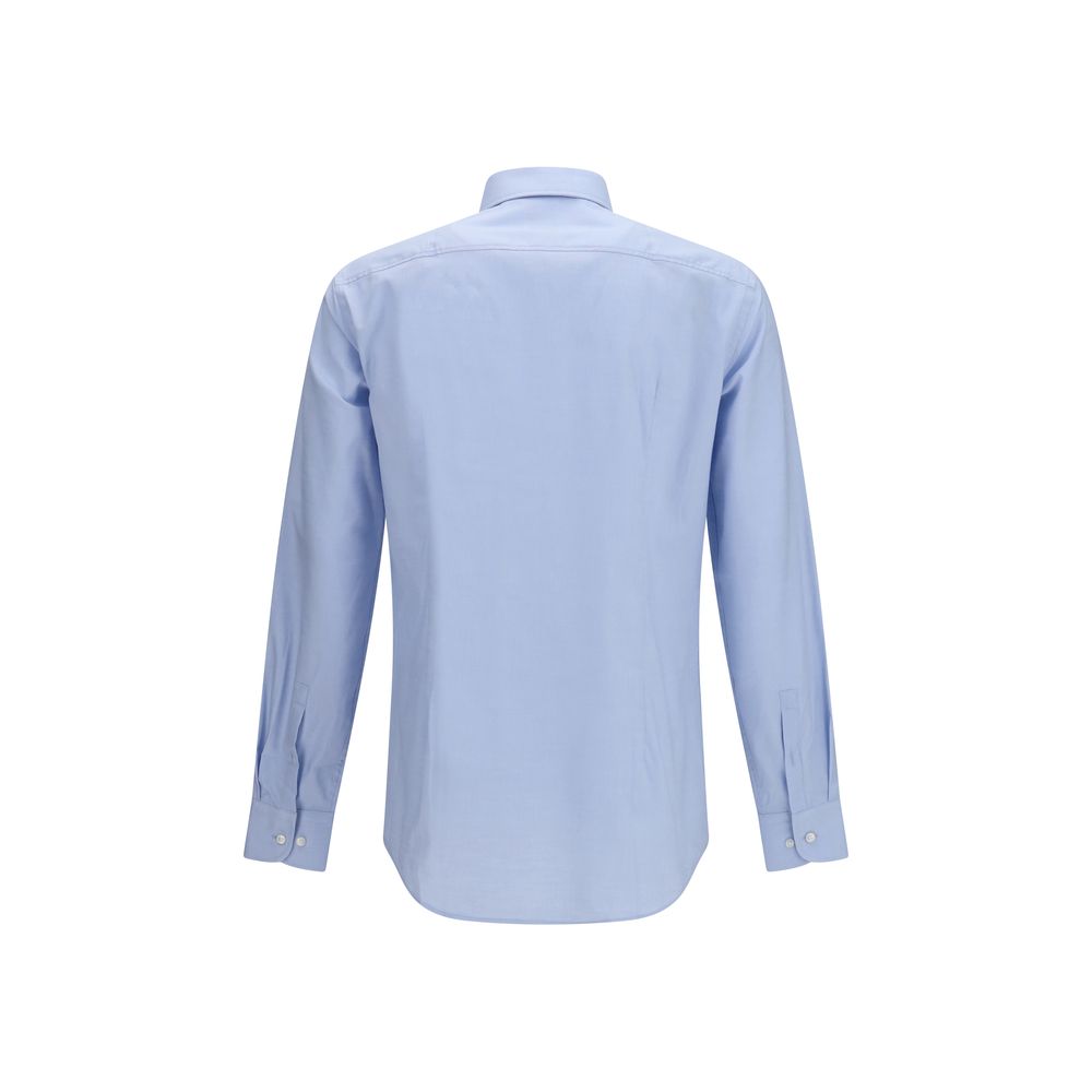 Dress Shirt by Hugo Boss Black for men in stretch cotton black & blue, featuring a nuanced and nuanced for a sophisticated finish.