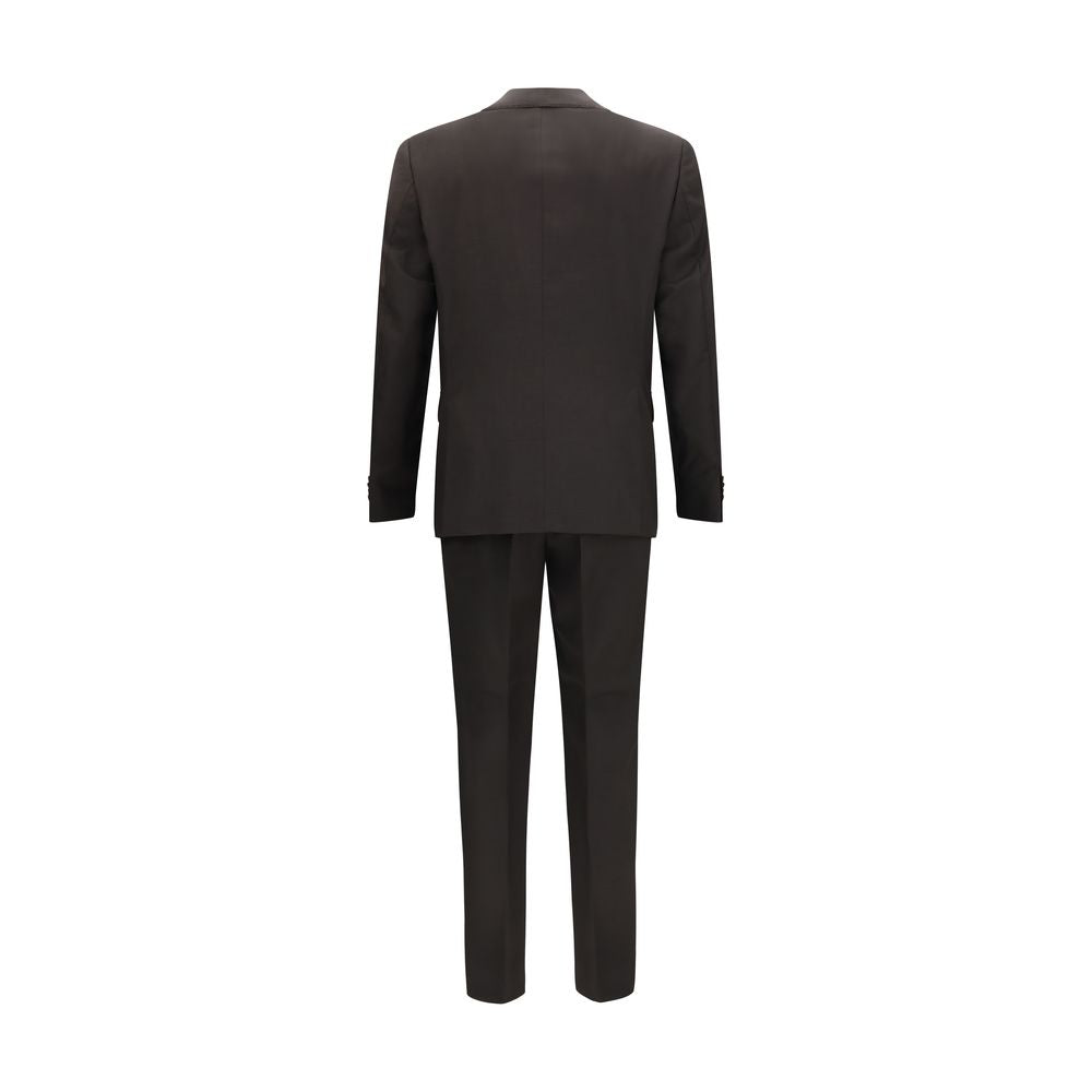 This Pant Suit by Hugo Boss Black for men in merino virgin wool black & gray presents a discerning silhouette, featuring a sophisticated and a discerning straight & regular-fit for a refined and polished look.