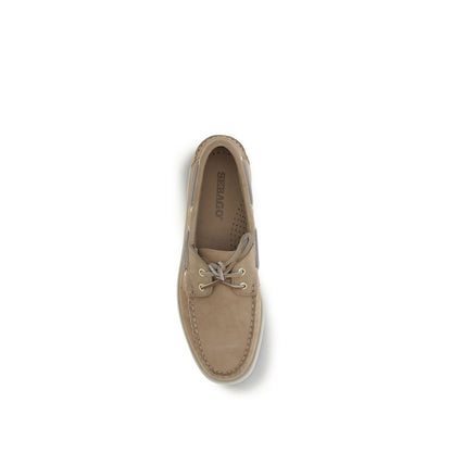 Sebago Men's Bos Taurus Calf Nubuck Leather Loafer Slip-On Shoes - Beige