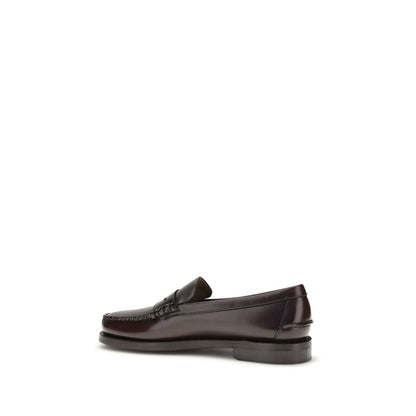 Sebago Brown Calf Leather Bos Taurus Slip-On Loafers