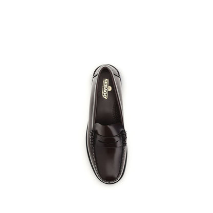 Sebago Brown Calf Leather Bos Taurus Slip-On Loafers
