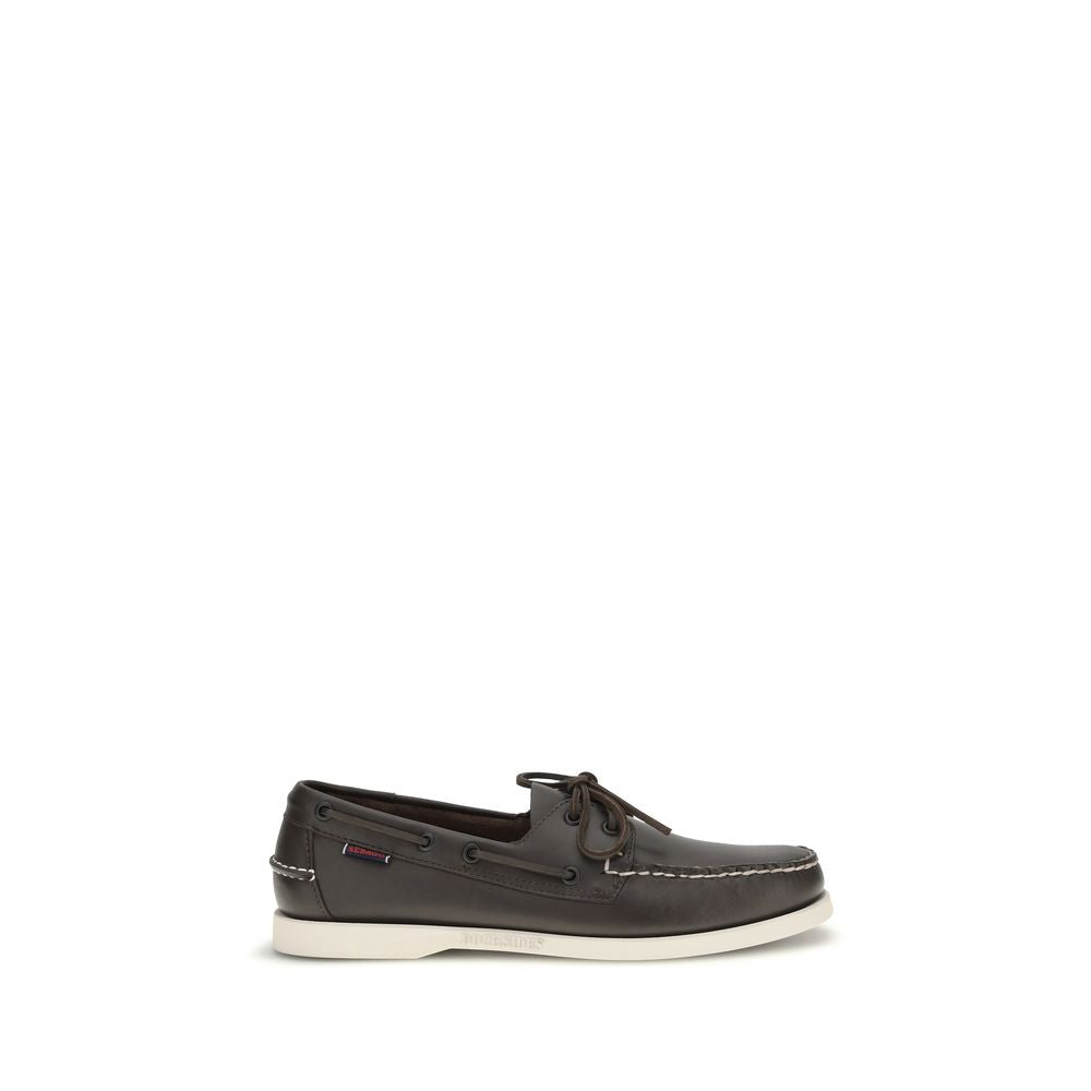 Loafer Slip-On Shoes by Sebago for men in bos taurus calf leather brown showcases a resplendent Men's Bos Taurus Calf Leather Loafer Slip-On Shoes aesthetic, defined by its resplendent and elegant .