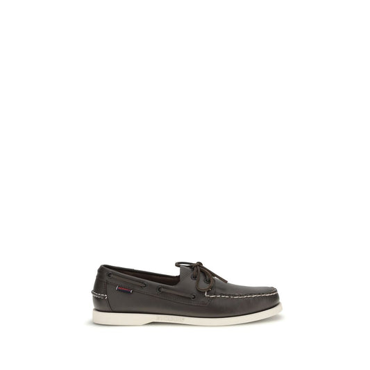 Loafer Slip-On Shoes by Sebago for men in bos taurus calf leather brown showcases a resplendent Men's Bos Taurus Calf Leather Loafer Slip-On Shoes aesthetic, defined by its resplendent and elegant .