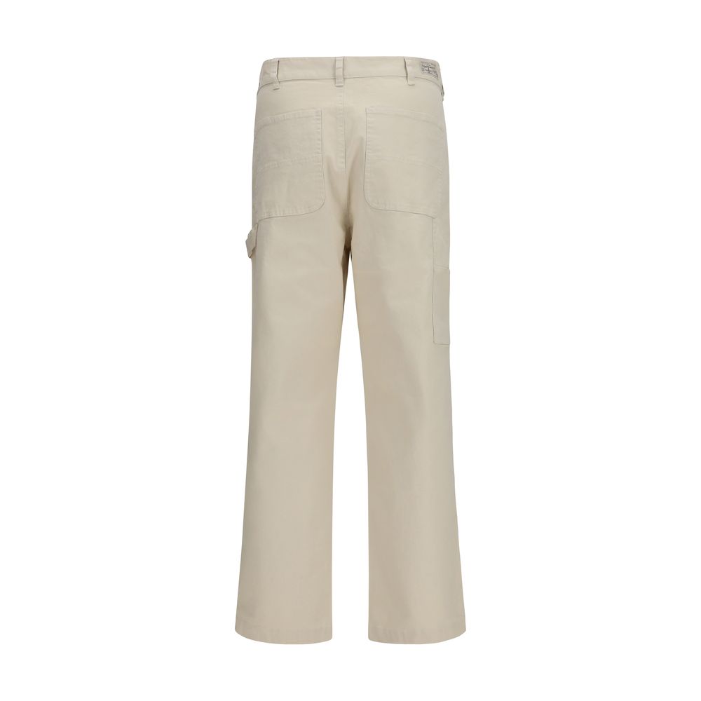 Casual Pants by Sebago for men in stretch cotton canvas beige features an sartorial regular-fit and long with a cut for a sartorial finish.