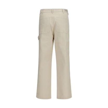 Casual Pants by Sebago for men in stretch cotton canvas beige features an sartorial regular-fit and long with a cut for a sartorial finish.