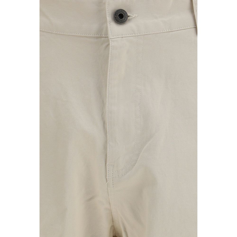 Casual Pants by Sebago for men in stretch cotton canvas beige features a polished silhouette with a polished regular-fit, reaching a polished long and finished with a polished .