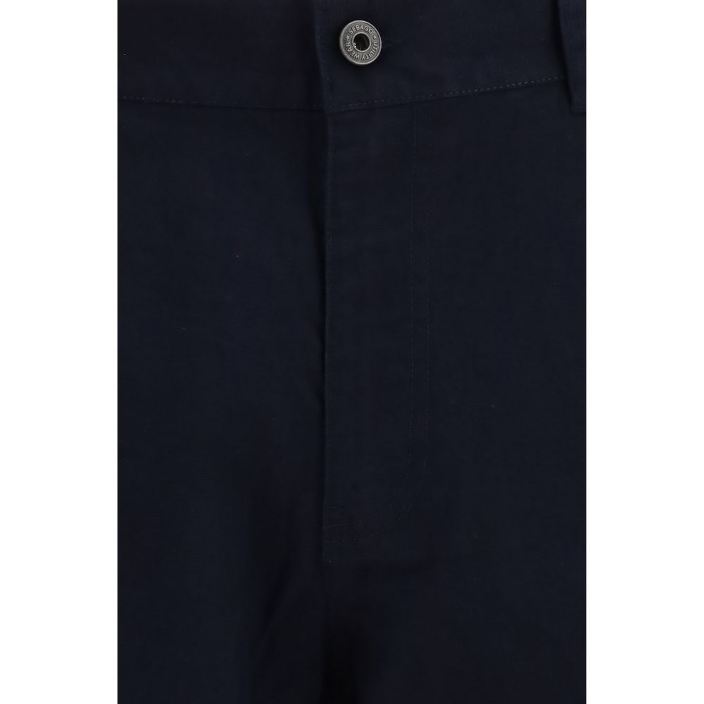 Casual Pants by Sebago for men in stretch cotton canvas blue features an sophisticated and regular-fit with a precise long, creating a sophisticated and sophisticated silhouette.