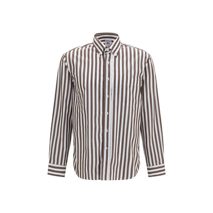 Sebago Brown Cotton Shirt
