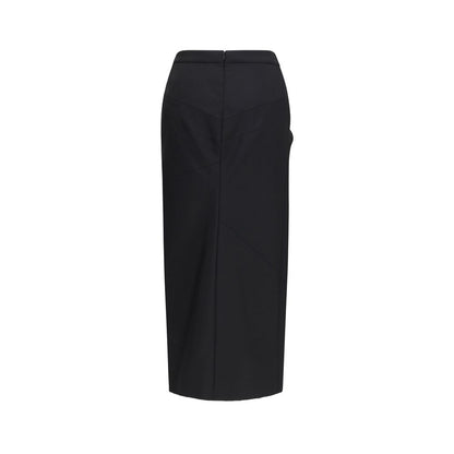 Givenchy Black Wool Oves Aries Midi Skirt
