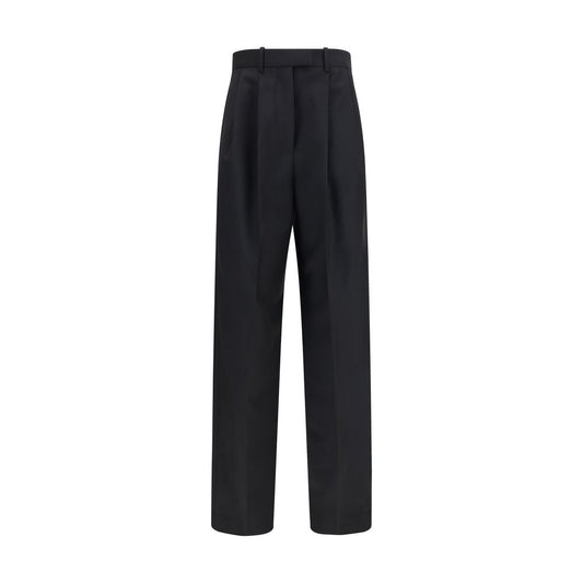 Trousers by Givenchy for women in mohair wool black features a tailored silhouette with a tailored regular-fit, defined by its long and a sophisticated .