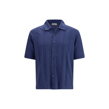 Polo Shirt by Piacenza Cashmere for men in cashmere cotton blend blue features a eye catching silhouette, showcasing a refined and for a eye catching finish.
