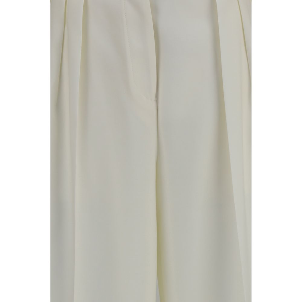 Casual Pants by Calvin Klein for women in merino wool white features a refined silhouette with a refined regular-fit, defined by a and a refined long for a refined finish.