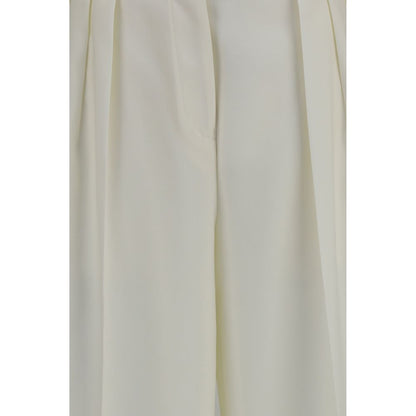Casual Pants by Calvin Klein for women in merino wool white features a refined silhouette with a refined regular-fit, defined by a and a refined long for a refined finish.