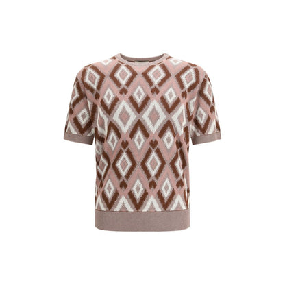 Sweatshirt by Piacenza Cashmere for men in cashmere cotton & silk multicolor & patterned presents a smart casual silhouette, featuring a smart casual and for a sophisticated look.