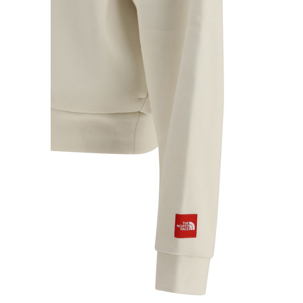 Sweatshirt Hoodie by The North Face for men in cotton polyester red & white features an dramatic silhouette, showcasing a sophisticated and dramatic for a refined, modern aesthetic.