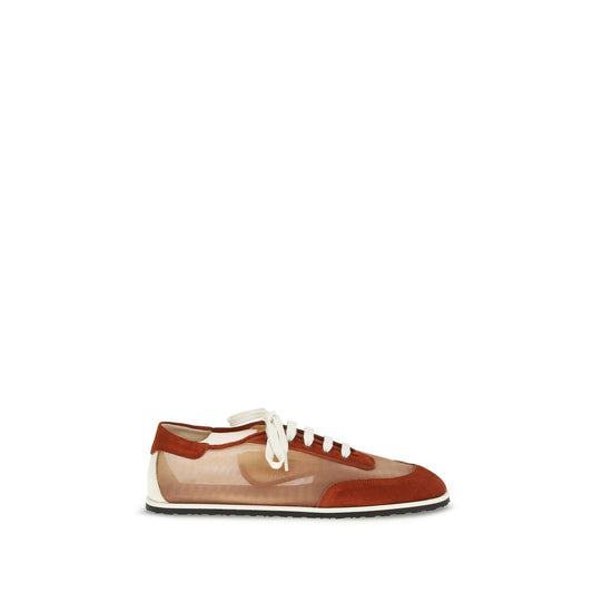 Sneakers by Dear Frances for women in cotton polyester nappa & suede leather multicolor features an fashionable silhouette, showcasing the premium Women's Low Top Cotton Polyester Nappa & Suede Leather Sneakers in a fashionable low-top style that offers a fashionable finish for refined style.