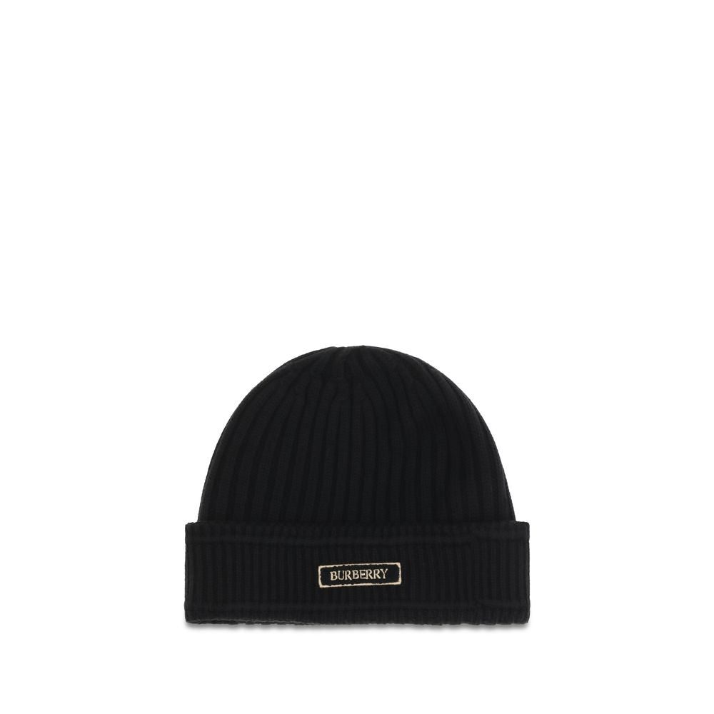 Beanie Hat by Burberry for men in merino wool black presents a urban-chic silhouette, showcasing the urban-chic craftsmanship of this Merino Wool Beanie Hat.