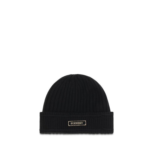 Beanie Hat by Burberry for men in merino wool black presents a urban-chic silhouette, showcasing the urban-chic craftsmanship of this Merino Wool Beanie Hat.