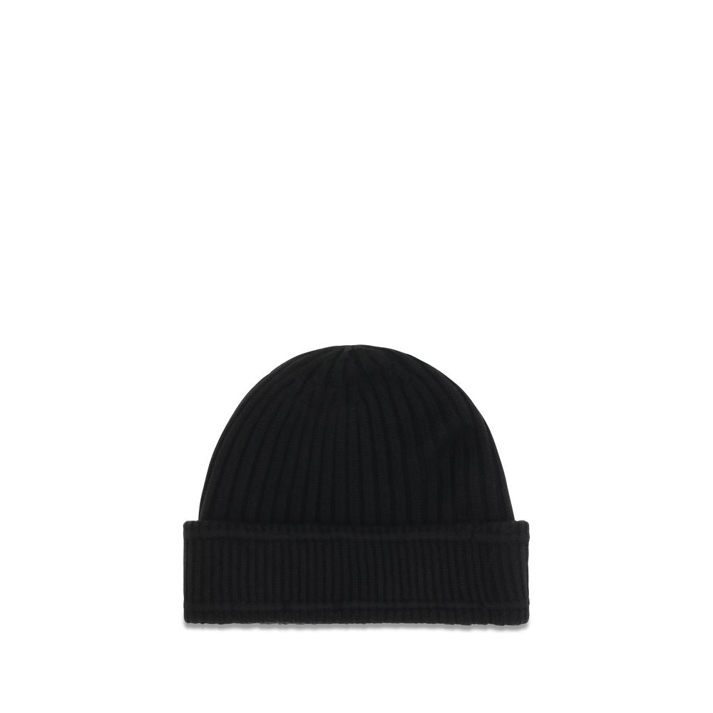 Beanie Hat by Burberry for men in merino wool black features a athleisure-luxe silhouette, artfully capturing the essence of the athleisure-luxe Merino Wool Beanie Hat design for a sophisticated look.