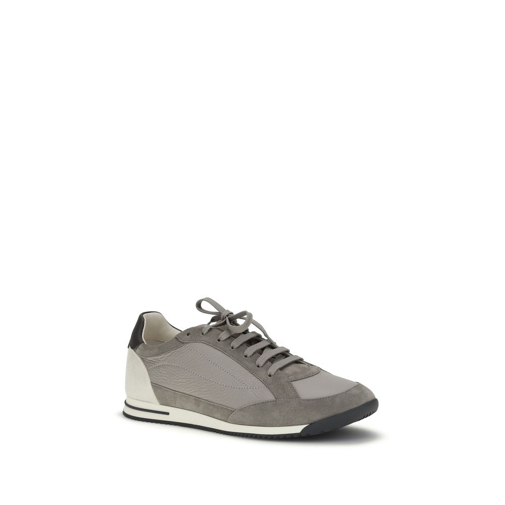 Sneakers by Brunello Cucinelli for men in bos taurus suede calf leather gray features an timeless silhouette from the Men's Fashion Bos Taurus Suede Calf Leather Sneakers collection, showcasing a signature fashion style with an timeless finish.