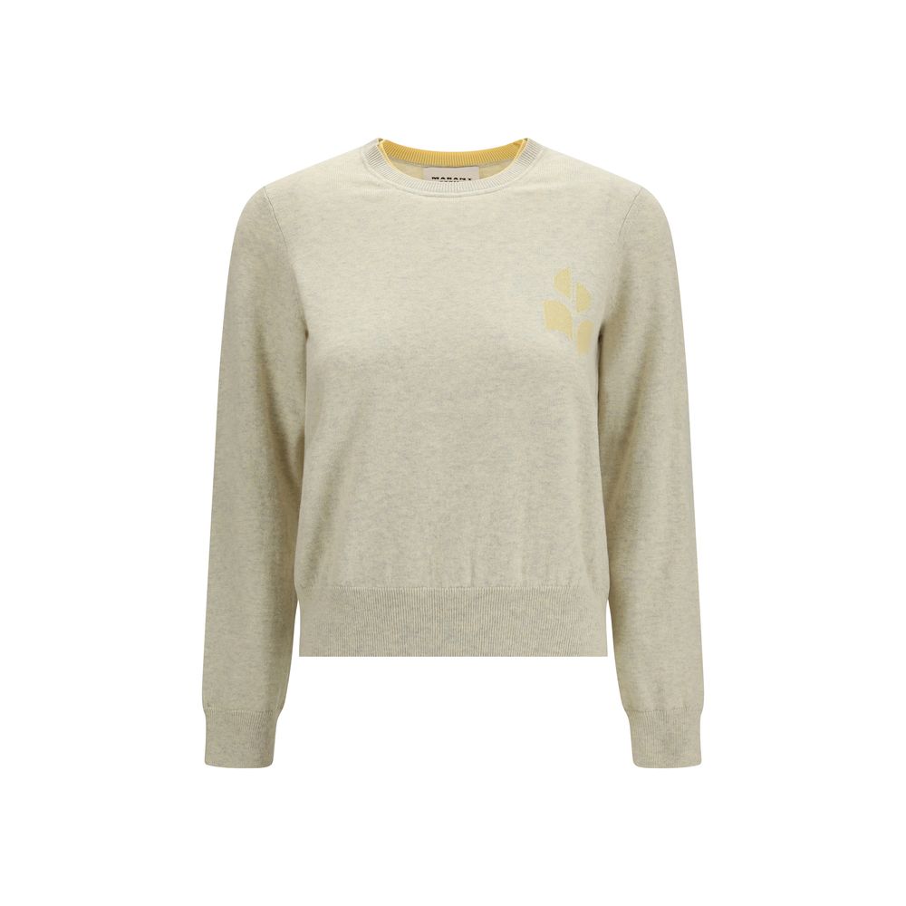 Sweatshirt by Isabel Marant Étoile for women in wool cotton beige & toile presents a smart casual silhouette, featuring a smart casual crew neckline and for a sophisticated look.