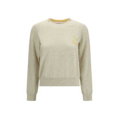 Sweatshirt by Isabel Marant Étoile for women in wool cotton beige & toile presents a smart casual silhouette, featuring a smart casual crew neckline and for a sophisticated look.