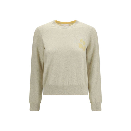 Sweatshirt by Isabel Marant Étoile for women in wool cotton beige & toile presents a smart casual silhouette, featuring a smart casual crew neckline and for a sophisticated look.