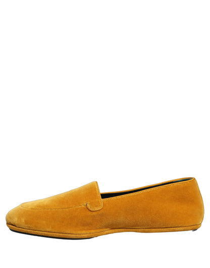Dolce & Gabbana Yellow Velvet Slip On Men Dress Loafers Shoes