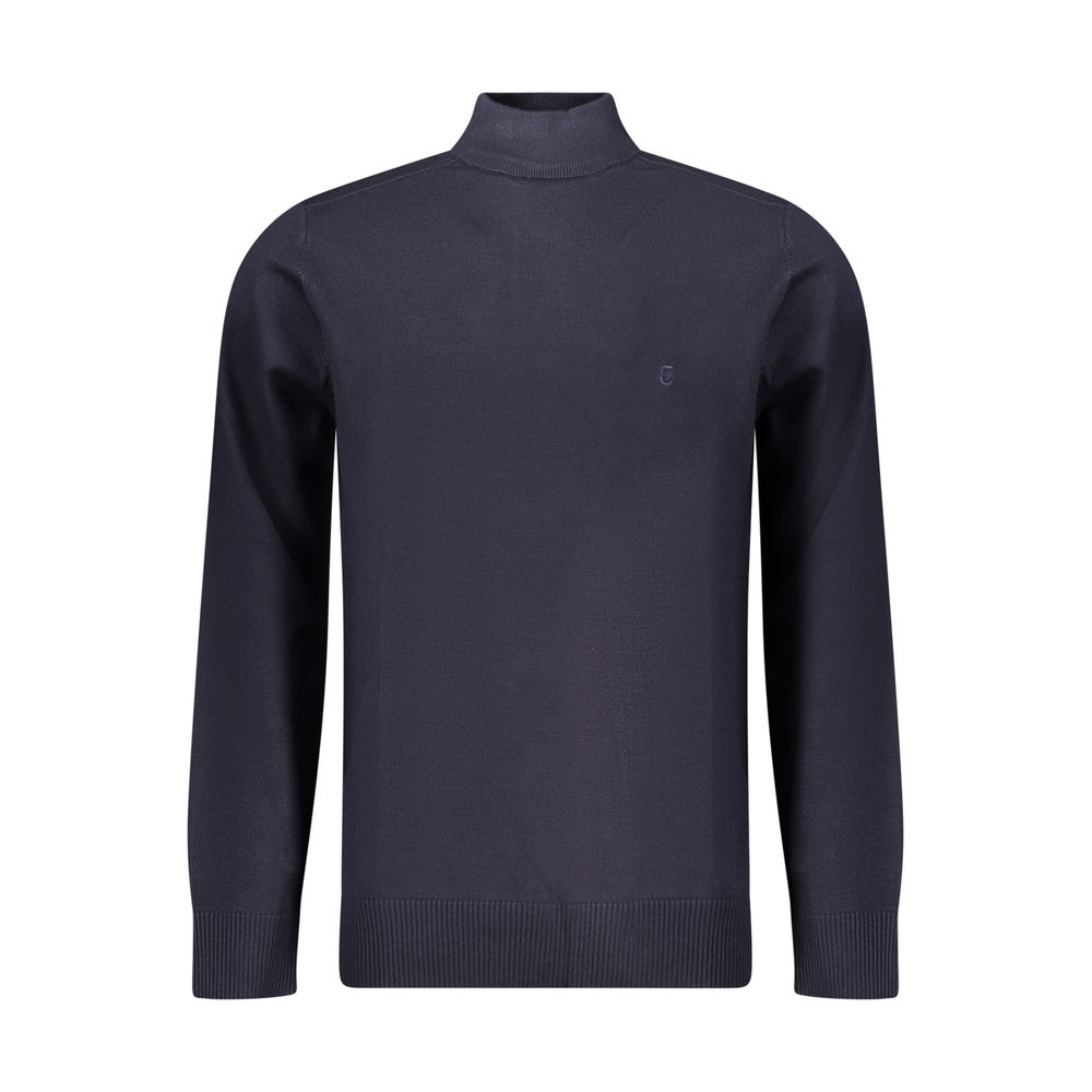 Sweatshirt by Coveri Moving for men in nylon & viscose blue showcases a slouchy chic silhouette, artfully detailed with a slouchy chic and for a slouchy chic finish.
