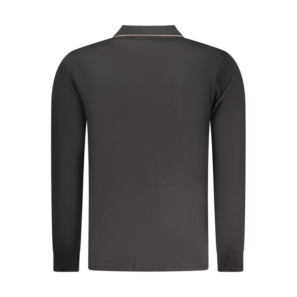 Polo Shirt by Coveri Moving for men in denim cotton black showcases a enviable silhouette, featuring a refined and for a enviable finish.
