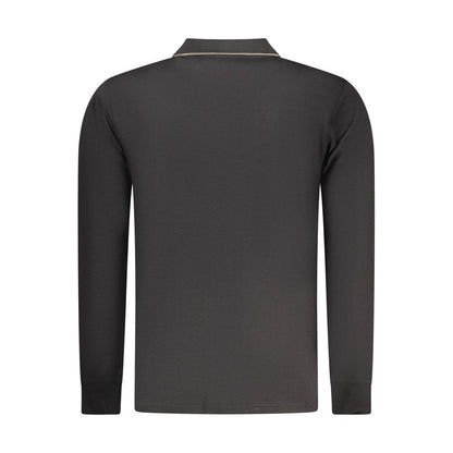 Polo Shirt by Coveri Moving for men in denim cotton black showcases a enviable silhouette, featuring a refined and for a enviable finish.