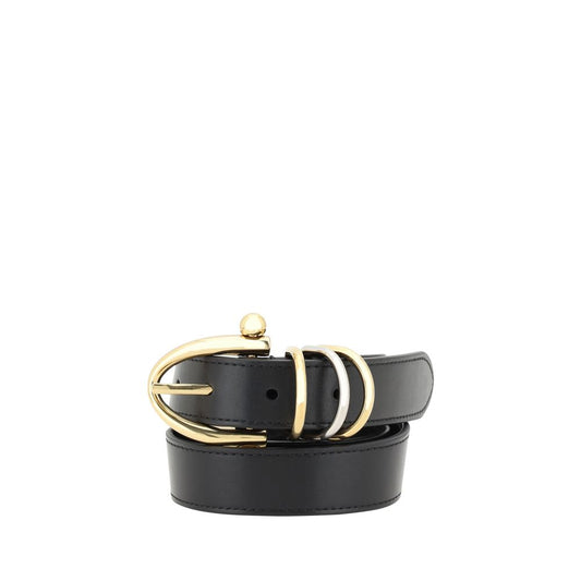 Belt by Chloé for women in bos taurus calf leather black features a versatile silhouette, artfully showcasing the versatile design of the Bos Taurus Calf Leather Belt for a sophisticated, premium finish.