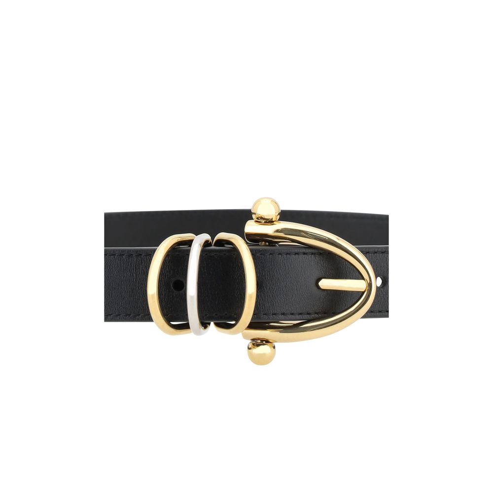 Belt by Chloé for women in bos taurus calf leather black features a bohemian chic silhouette, showcasing the bohemian chic Bos Taurus Calf Leather Belt design with a sophisticated bohemian chic finish.