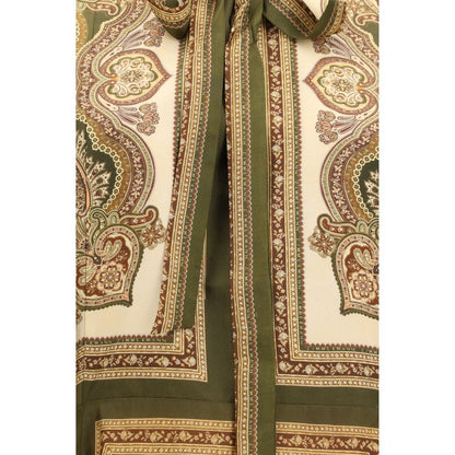 Dress by Zimmermann for women in silk multicolor, paisley & print features an sultry silhouette defined by a and , falling to an sultry midi for a sultry look.