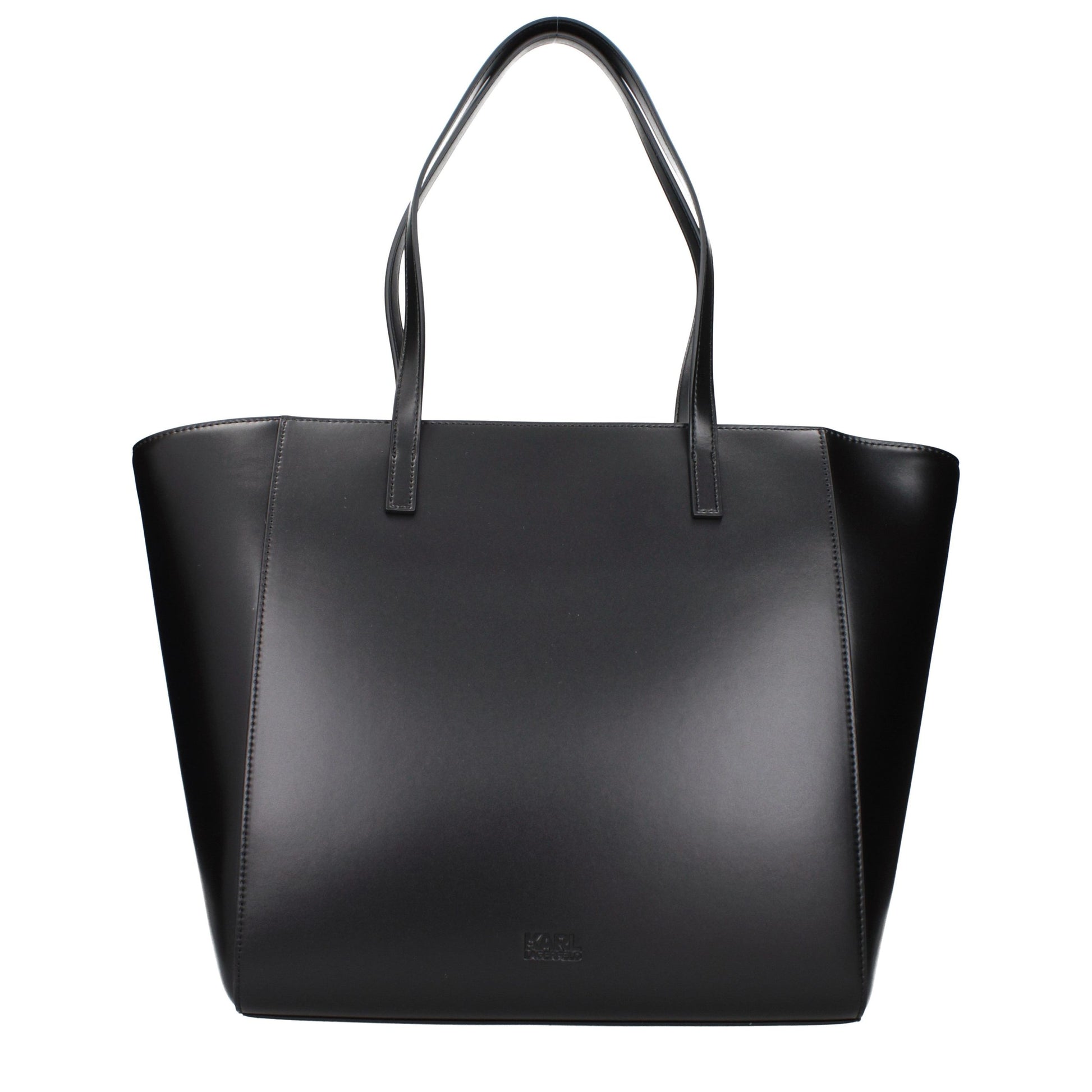 Shoulder Bag by Karl Lagerfeld for women in polyethylene & polyurethane black presents a statuesque silhouette, showcasing a secure and statuesque with versatile shoulder-strap for a sophisticated look.