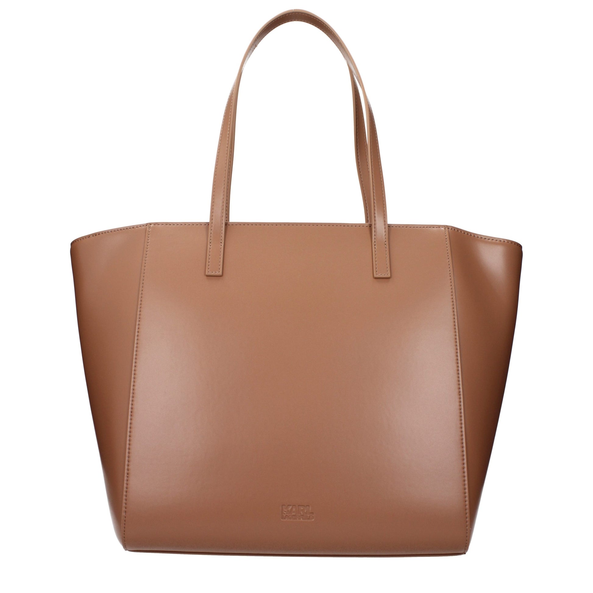 Shoulder Bag by Karl Lagerfeld for women in polyethylene & polyurethane brown features an effortlessly chic silhouette with a secure , ample , and versatile shoulder-strap for effortlessly chic everyday luxury.