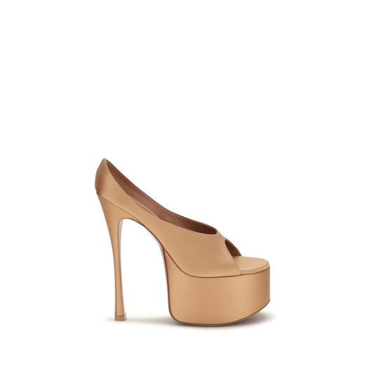 High-Heel Platform Stiletto Pumps Heels by Amina Muaddi for women in silk beige features an effortlessly chic silhouette from the Women's Silk High-Heel Platform Stiletto Pumps Heels collection, showcasing a stiletto high-heel platform and effortlessly chic open toe style for a effortlessly chic look.
