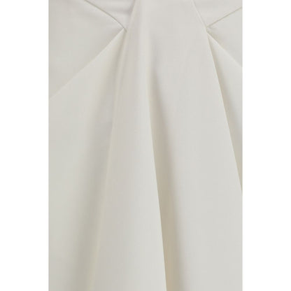 Skirt by Givenchy for women in mohair leather & merino wool white features an tailored silhouette, artfully capturing the essence of Women's Wrap Mohair Leather & Merino Wool Long Skirt in a sophisticated long.