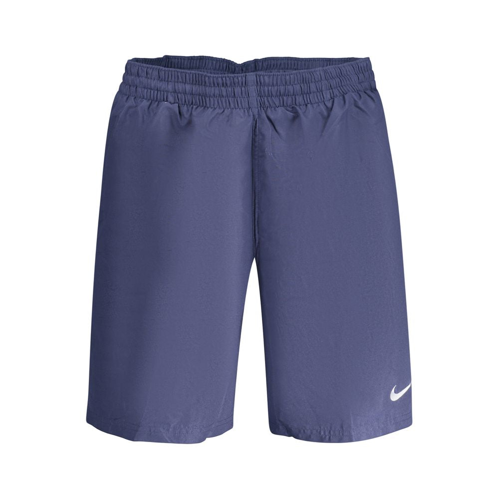 Swim Shorts by Nike for men in polyester blue presents a beach chic silhouette from the Men's Polyester Swim Shorts collection, showcasing a beach chic cut for a refined poolside look.