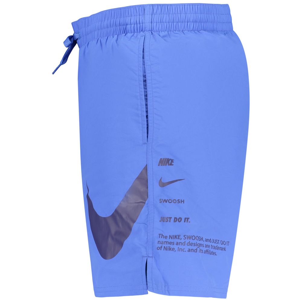 Swim Shorts by Nike for men in polyester blue & print presents a sculptural silhouette, showcasing the sculptural Men's Polyester Swim Shorts design with a refined cut for a premium, sophisticated look.