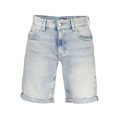 Tommy Hilfiger 9 To 5 Men's Stretch Denim Cotton Shorts - Azzurro