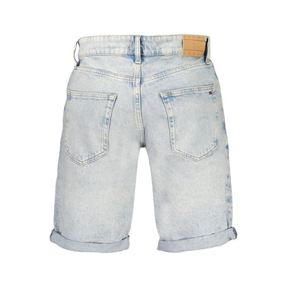Tommy Hilfiger 9 To 5 Men's Stretch Denim Cotton Shorts - Azzurro