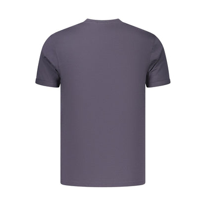 T-Shirt by Coveri Moving for men in cotton blue & print features an on trend silhouette, perfectly showcasing a on trend and crew neckline for an elevated aesthetic.