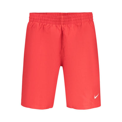 Swim Briefs by Nike for men in polyester red features a refined silhouette, showcasing the refined design of this Men's Polyester Swim Briefs with a refined fit.