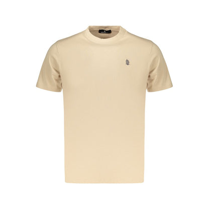 T-Shirt by Marina Yachting for men in cotton beige showcases a unassuming silhouette, artfully detailed with a refined crew neckline and unassuming for a sophisticated, contemporary look.